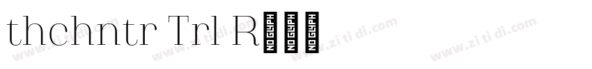 Athachantr Trial Re字体转换
